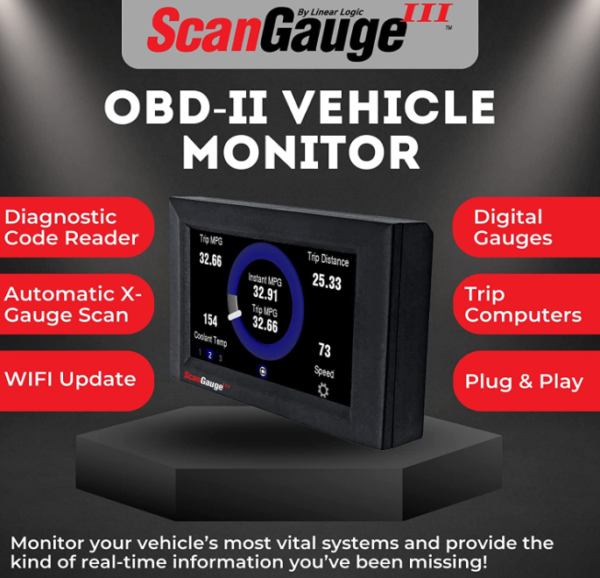 T1N 2001-2006 Sprinter Van ScanGauge 3 Monitor System | Scan Tool - Image 9