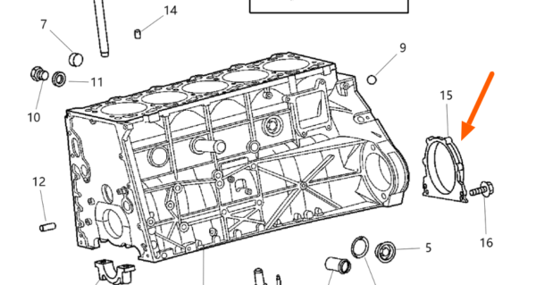 T1N 2001-2006 Sprinter Van Crankshaft Rear Main Seal - Image 4